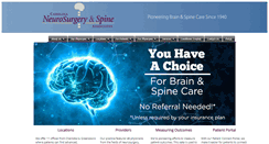 Desktop Screenshot of carolinaneurosurgery.com